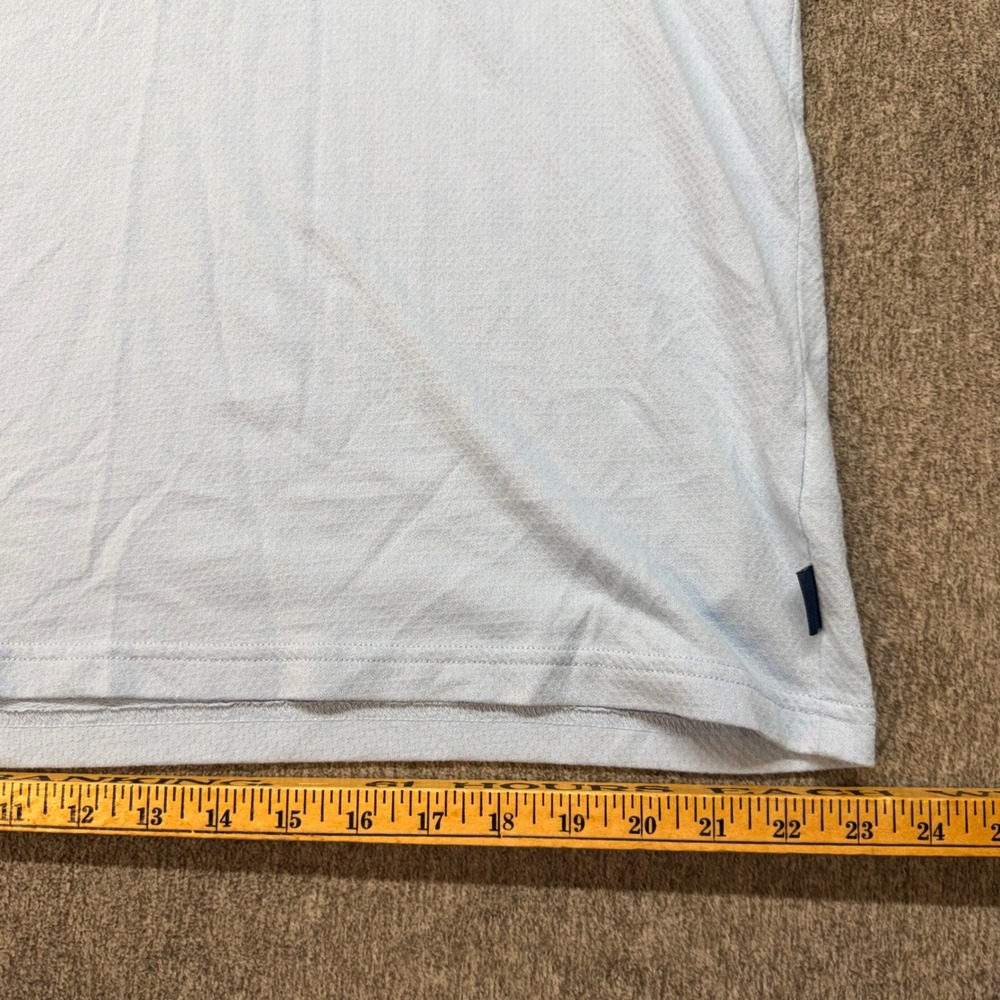 Scotch & Soda Mens XL Light Blue Textured Short Sleeve Polo Shirt 1963563 - Picture 5 of 7